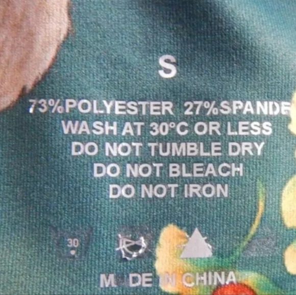 Iron Yokai Fox Mushroom Print Tie Waist Bike Shorts - Picture 3 of 5